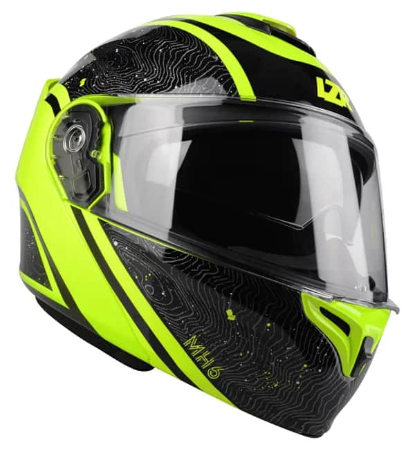 LZR FlipUp MH-6 - Light black/yellow fluo M
