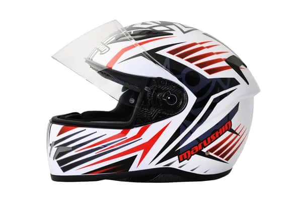 Marushin FullFace RS3, Samurai white / red XL