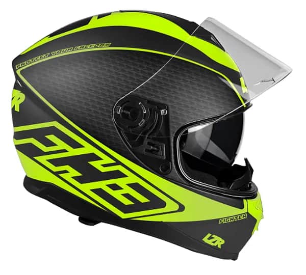 LZR FullFace FH3 Fighter Black - Yellow Fluo - Matt / L