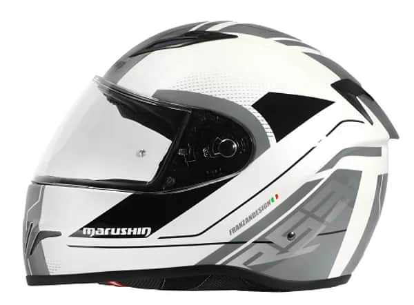 Marushin FullFace RS3, Techno white/grey XL