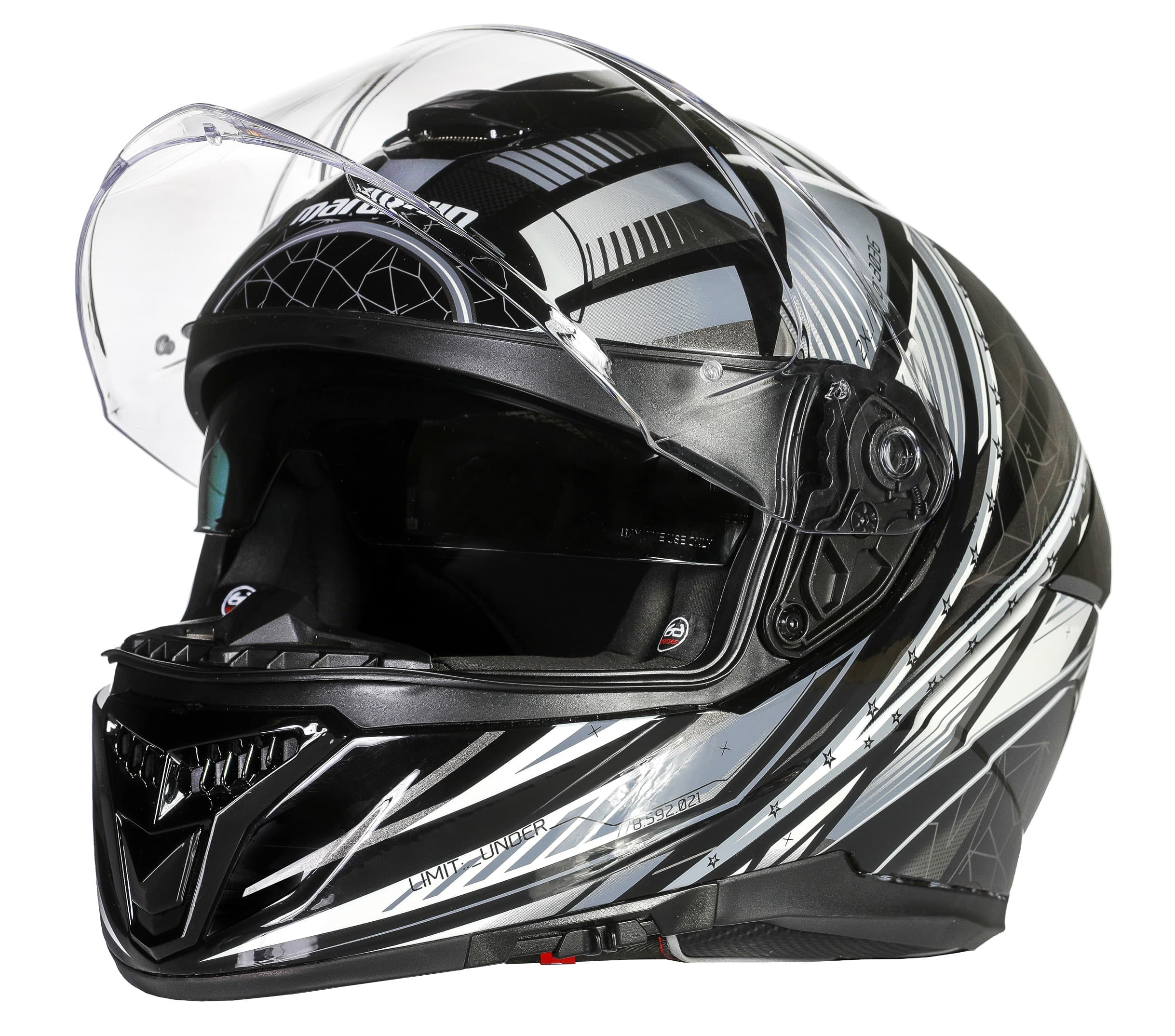 Marushin FullFace Zodiac decor black grey  XXL