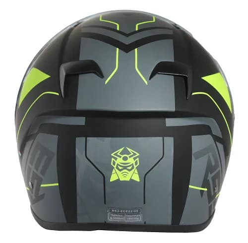 Marushin FullFace RS3, Techno Black Fluo Yellow L 3