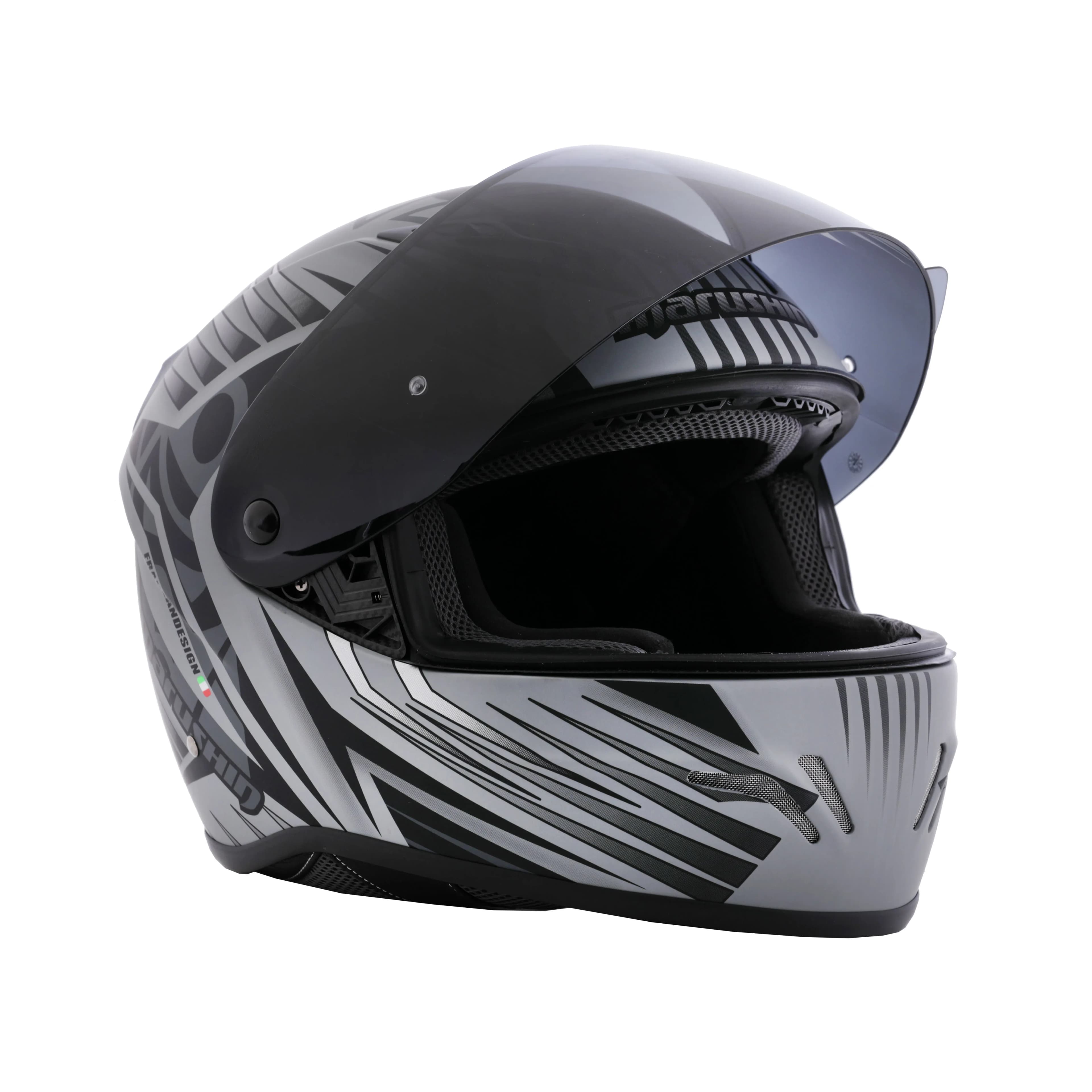 Marushin FullFace RS3, Samurai matt grey / black XS 5