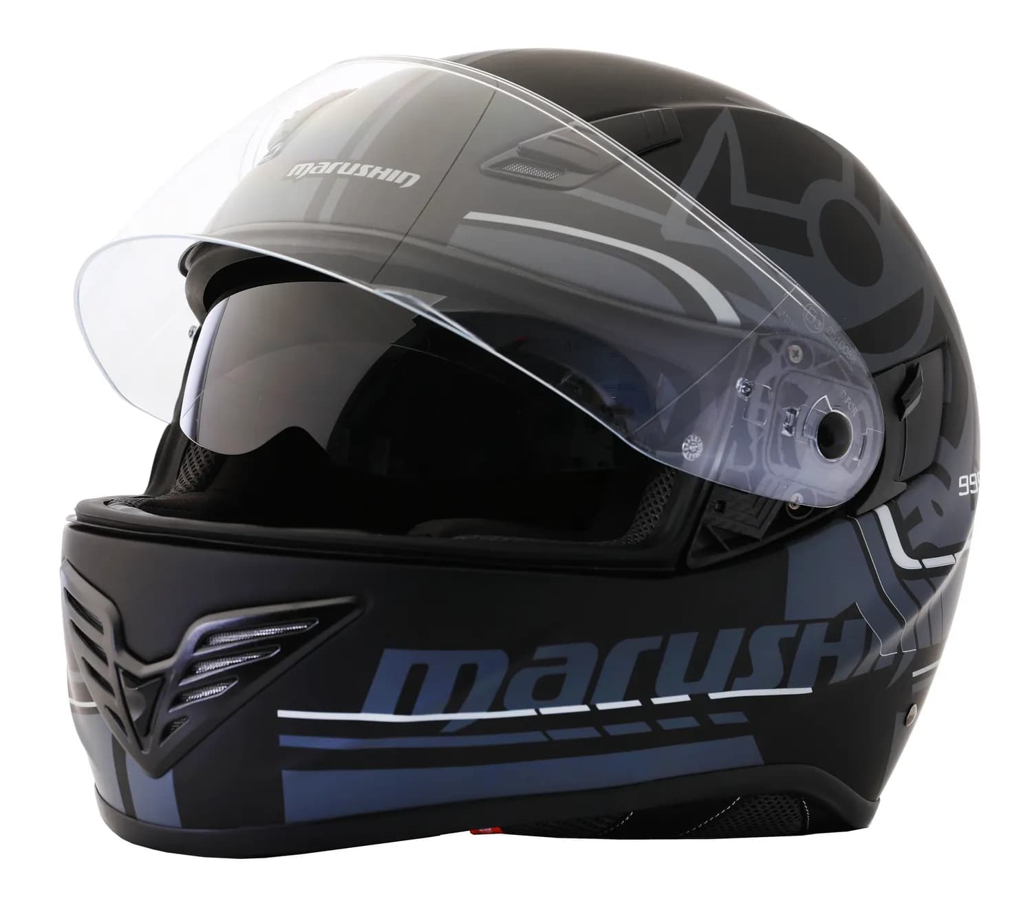 Marushin FullFace 999 RS Comfort, Laser matt black XXL 3