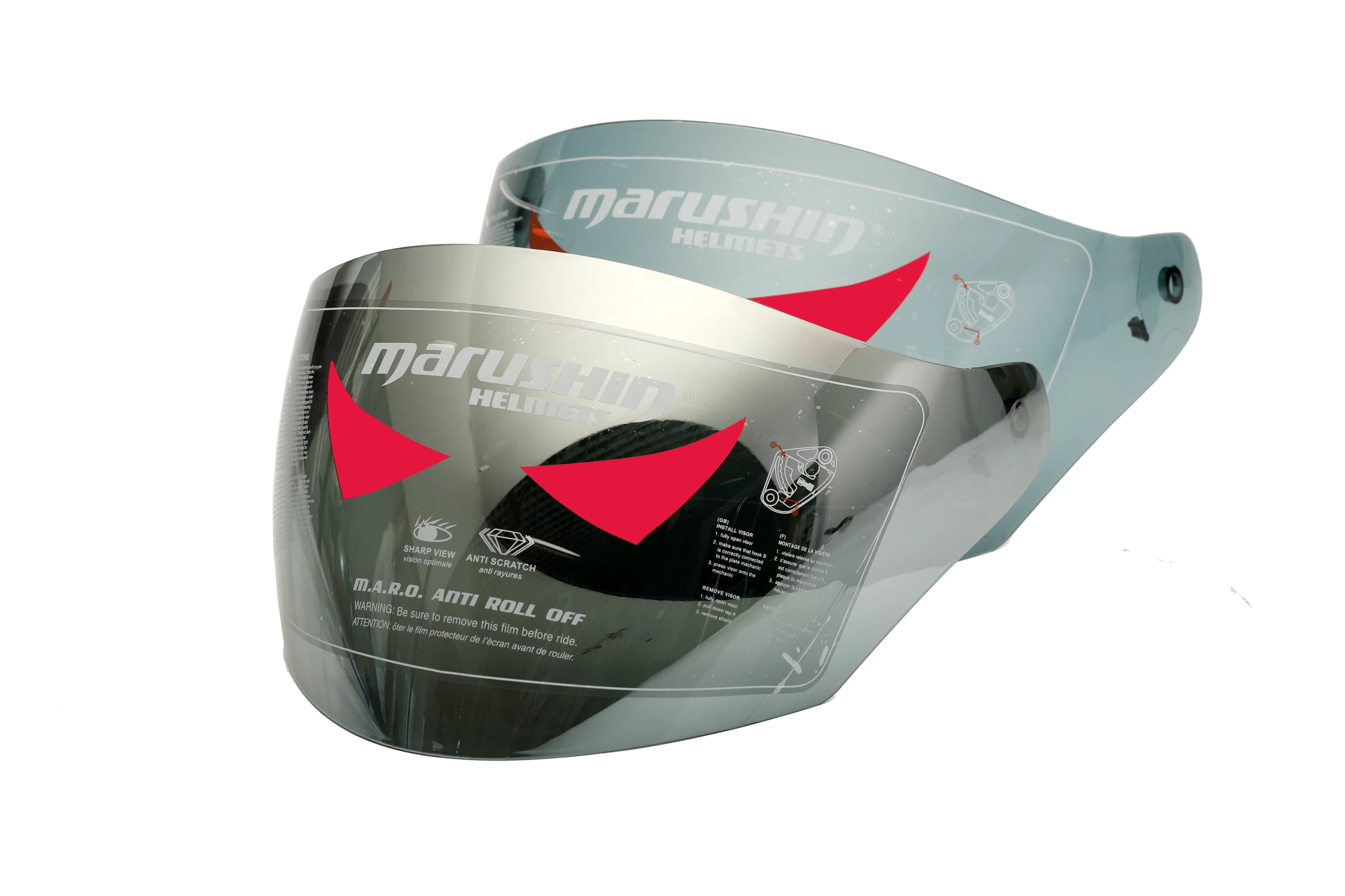 Marushin Visier M-610 Jet-Evo visor, dark smoke