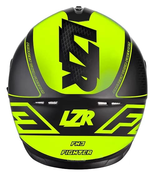 LZR FullFace FH3 Fighter Black - Yellow Fluo - Matt / XL 4