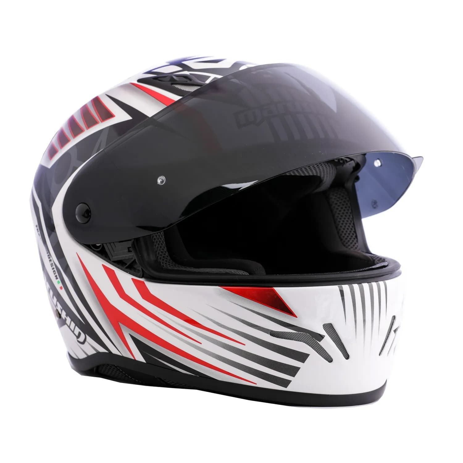 Marushin FullFace RS3, Samurai white / red L 5