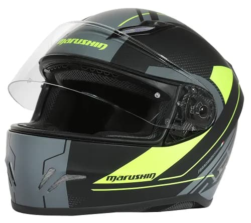 Marushin FullFace RS3, Techno Black Fluo Yellow M 2