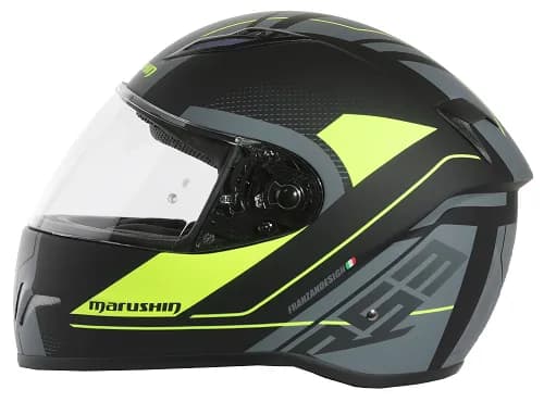 Marushin FullFace RS3, Techno Black Fluo Yellow XS