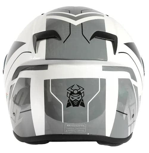 Marushin FullFace RS3, Techno white/grey M 3