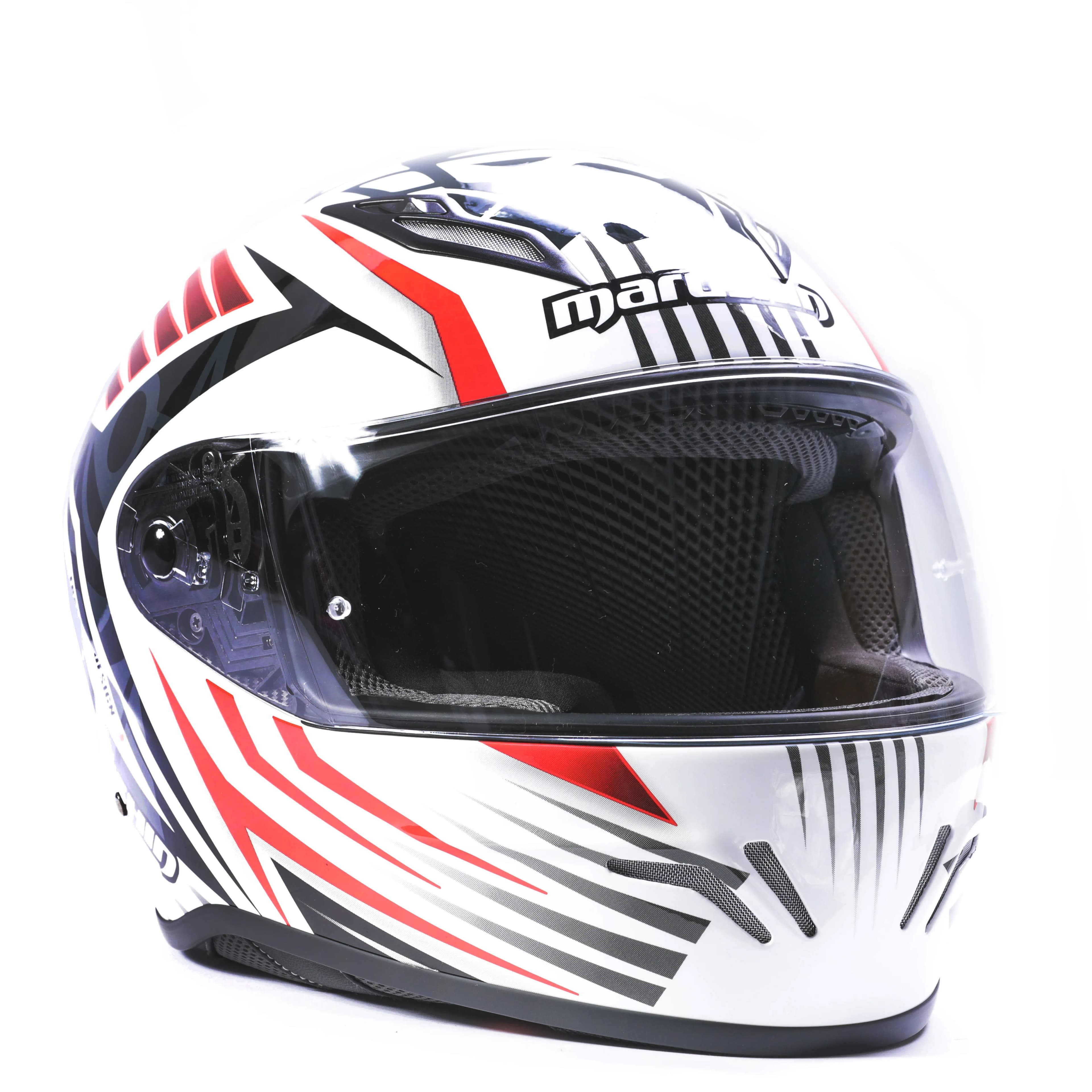 Marushin FullFace RS3, Samurai white / red L 3