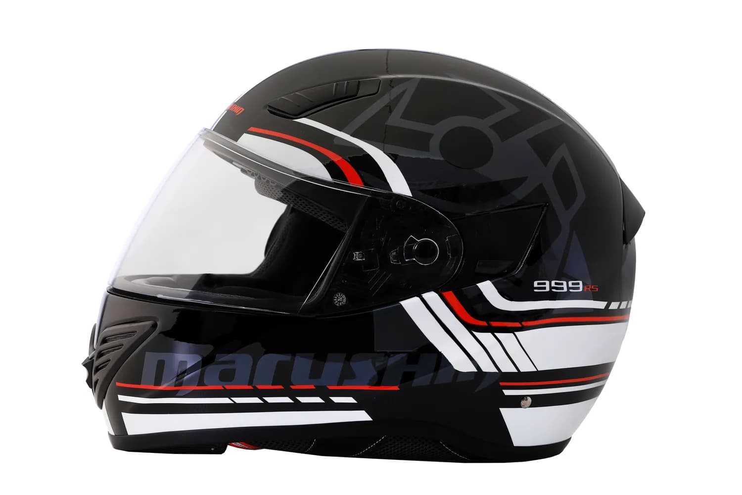 Marushin FullFace 999 RS Comfort, Laser white / red XL 4