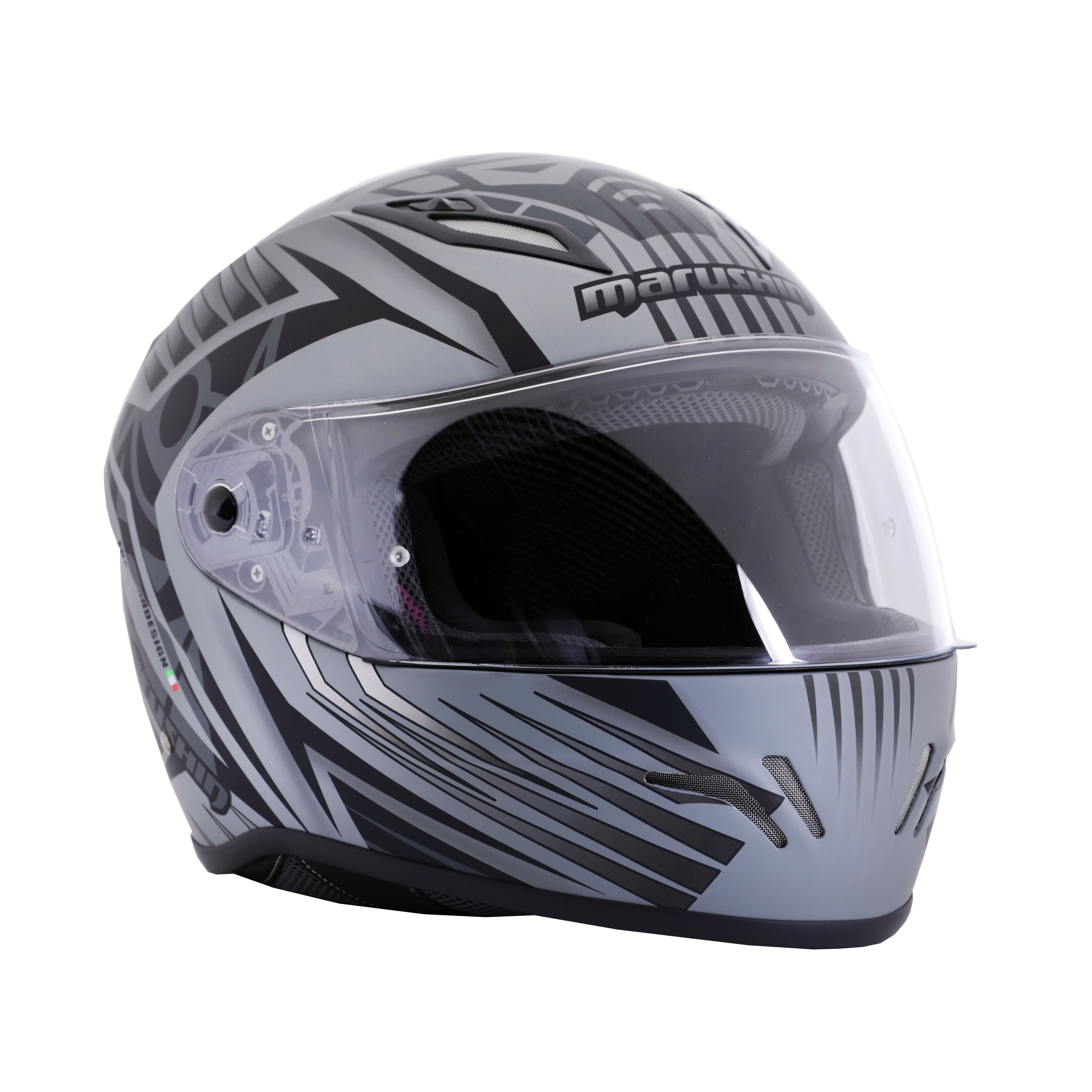 Marushin FullFace RS3, Samurai matt grey / black XXL