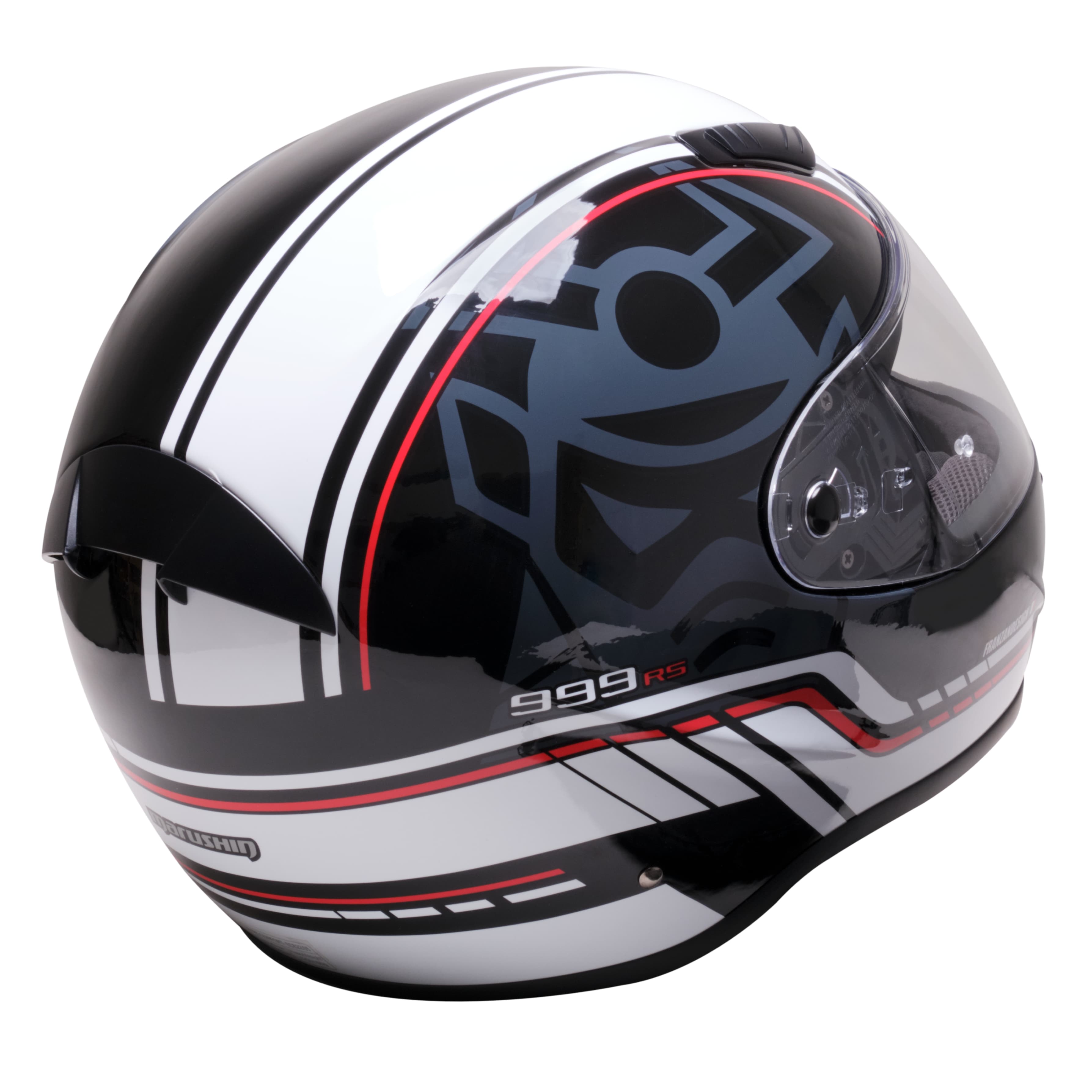 Marushin FullFace 999 RS Comfort, Laser white / red  XS