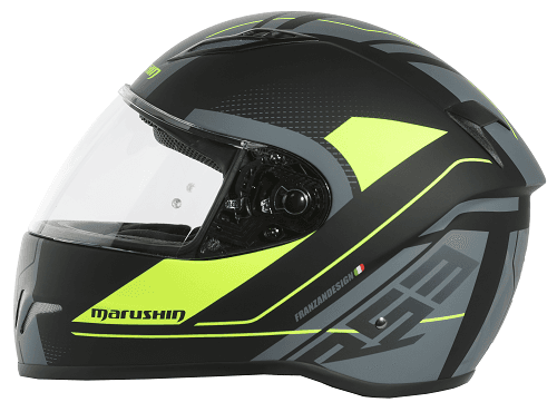 Marushin FullFace RS3, Techno Black Fluo Yellow XXL