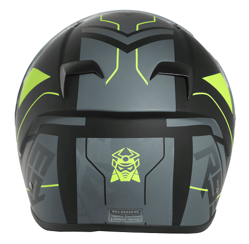 Marushin FullFace RS3, Techno Black Fluo Yellow XXL