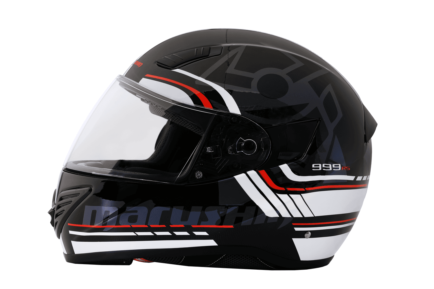Marushin FullFace 999 RS Comfort, Laser white / red  XS