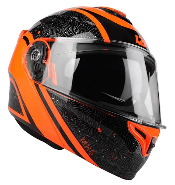 LZR FlipUp MH-6 - Light black/red fluo XXL