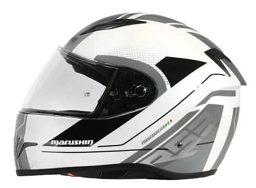 Marushin FullFace RS3, Techno white/grey XXL