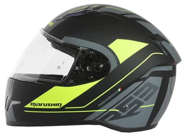 Marushin FullFace RS3, Techno Black Fluo Yellow XL